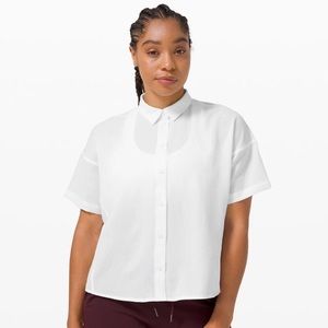 Lululemon White Button-up